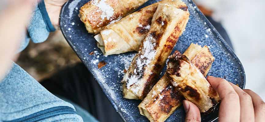Chocolate Banana Rolls Chocolate Banana Rolls